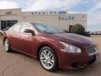 .
2010 Nissan Maxima 4dr Sdn V6 CVT 3.5 SV
$24278
Call (254) 236-6578 ext. 30
Stanley Ford McGregor
(254) 236-6578 ext. 30
1280 E McGregor Dr ,
McGregor, TX 76657
CARFAX 1-Owner, ONLY 22,643 Miles! REDUCED FROM $24,888!, PRICED TO MOVE $1,300 below NADA