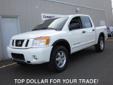 Campbell Nelson Nissan VW
2010 Nissan Titan Pre-Owned
$21,950
CALL - 800-552-2999
(VEHICLE PRICE DOES NOT INCLUDE TAX, TITLE AND LICENSE)
Year
2010
Exterior Color
White
Body type
Crew Cab
Condition
Used
Price
$21,950
Transmission
5 Spd Automatic
VIN