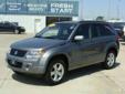 Â .
Â 
2010 Suzuki Grand Vitara
$19974
Call 620-412-2253
John North Ford
620-412-2253
3002 W Highway 50,
Emporia, KS 66801
620-412-2253
Deal of the Year!
Vehicle Price: 19974
Mileage: 18737
Engine:
Body Style: SUV
Transmission: Automatic
Exterior Color: