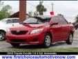 .
2010 Toyota Corolla
$12500
Call (850) 232-7101
Auto Outlet of Pensacola
(850) 232-7101
810 Beverly Parkway,
Pensacola, FL 32505
Vehicle Price: 12500
Mileage: 66517
Engine: Gas I4 1.8L/110
Body Style: Sedan
Transmission: Automatic
Exterior Color: Red