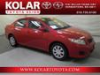 2010 Toyota Corolla LE - $10,991
Clean Auto Check History Report and LOCAL TRADE. Get ready to ENJOY! Kolar Toyota Scion Hyundai means business! Thank you for visiting Kolar Toyota. Please feel free to ask any questions regarding this vehicle. Interested