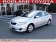 .
2010 Toyota Corolla LE
$15486
Call (425) 344-3297
Rodland Toyota
(425) 344-3297
7125 Evergreen Way,
Everett, WA 98203
ONE OWNER! GAS SAVINGS AT 26 CITY MPG and 35 HWY MPG! *** JUST ANNOUNCED! 1.9% FOR ALL CERTIFIED COROLLA MODELS MAY 1, 2013 THROUGH