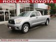 .
2010 Toyota Tundra 4WD LB 5.7L V8 6-Spd AT
$29513
Call (425) 341-1789
Rodland Toyota
(425) 341-1789
7125 Evergreen Way,
Financing Options!, WA 98203
The Toyota Tundra is a GREAT ALL AROUND TRUCK, with LOTS OF POWER for all of your TOWING AND HAULING
