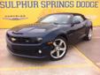 Â .
Â 
2011 Chevrolet Camaro 2SS
$35900
Call (903) 225-2865 ext. 223
Sulphur Springs Dodge
(903) 225-2865 ext. 223
1505 WIndustrial Blvd,
Sulphur Springs, TX 75482
SUMMER TIME IS ALMOST HERE!! CRUISE THE STREETS WITH THE TOP DOWN! This SPORTY, EYE CATCHING