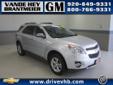 Â .
Â 
2011 Chevrolet Equinox
$24995
Call (920) 482-6244 ext. 224
Vande Hey Brantmeier Chevrolet Pontiac Buick
(920) 482-6244 ext. 224
614 North Madison,
Chilton, WI 53014
The 2011 Chevy Equinox is one of the most affordable crossover vehicles in its class.