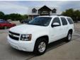 Jerrys GM
Finance available 
1-817-682-3504
GET APPROVED TODAY
2011 Chevrolet Tahoe
( Call us for more info about Fabulous vehicle )
Finance Available
* Price: $ 36,995
Â 
Mileage:Â 32238
Engine:Â 8 Cyl.
Drivetrain:Â 2WD
Color:Â White
Interior:Â Black