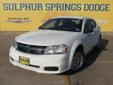 Â .
Â 
2011 Dodge Avenger Express
$13991
Call (903) 225-2865 ext. 149
Sulphur Springs Dodge
(903) 225-2865 ext. 149
1505 WIndustrial Blvd,
Sulphur Springs, TX 75482
COMES STANDARD WITH EVERYTHING BUT COMPROMISE. This Avenger has a clean vehicle history