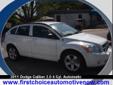 Â .
Â 
2011 Dodge Caliber
$15400
Call 850-232-7101
Auto Outlet of Pensacola
850-232-7101
810 Beverly Parkway,
Pensacola, FL 32505
Vehicle Price: 15400
Mileage: 39081
Engine: Gas I4 2.0L/122
Body Style: Hatchback
Transmission: Variable
Exterior Color: White