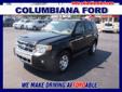 Â .
Â 
2011 Ford Escape Limited
$20988
Call (330) 400-3422 ext. 226
Columbiana Ford
(330) 400-3422 ext. 226
14851 South Ave,
Columbiana, OH 44408
CARFAX: 1-Owner, Buy Back Guarantee, Clean Title, No Accident. 2011 Ford Escape Limited 4x4. $2,500 below NADA