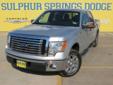 Â .
Â 
2011 Ford F-150 SuperCrew
$24900
Call (903) 225-2865 ext. 139
Sulphur Springs Dodge
(903) 225-2865 ext. 139
1505 WIndustrial Blvd,
Sulphur Springs, TX 75482
Best combination of torque, capability and fuel economy... The Ford F-150!! This F-150 has a