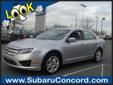 Subaru Concord
853 Concord Parkway S, Concord, North Carolina 28027 -- 866-985-4555
2011 Ford Fusion SE Sedan Pre-Owned
866-985-4555
Price: $15,899
Free Car Fax Report on our website! Convenient Location!
Click Here to View All Photos (57)
Free Car Fax