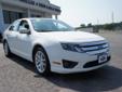 .
2011 Ford Fusion SEL
$16999
Call (913) 828-0767
You can't go wrong with this white 2011 Ford Fusion SEL. This sedan only had one previous owner and is in top shape. With a safety rating of 5 out of 5 stars, everyone can feel safe. Have access to your