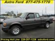 .
2011 Ford Ranger
$19900
Call (228) 207-9806 ext. 331
Astro Ford
(228) 207-9806 ext. 331
10350 Automall Parkway,
D'Iberville, MS 39540
Front driver and passenger airbags and ABS keep you and your family safe. AWD gives you confident maneuvering even in