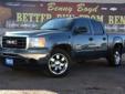 Â .
Â 
2011 GMC Sierra 1500
$29899
Call (855) 613-1115 ext. 386
Benny Boyd Lubbock Used
(855) 613-1115 ext. 386
5721-Frankford Ave,
Lubbock, Tx 79424
This Sierra 1500 is a 1 Owner w/a clean vehicle history report. Non-Smoker. LOW MILES! Just 6042. Premium