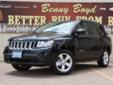 Â .
Â 
2011 Jeep Compass Latitude
$19000
Call (806) 853-9631 ext. 37
Benny Boyd Lamesa
(806) 853-9631 ext. 37
1611 Lubbock Hwy,
Lamesa, TX 79331
This Compass is a 1 Owner w/a clean CarFax history report. Non-Smoker. LOW MILES! Just 21922. Premium Sound.