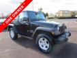 2011 Jeep Wrangler Sport 4WD - $22,800
STOP SHOPPING! A GREAT VALUE AND WE PUT NEW TIRES ON IT! PRICED BELOW MARKET! INTERNET SPECIAL! -CARFAX ONE OWNER- This 2011 Jeep Wrangler Sport 4WD is value priced to sell quickly! It has a great looking Black Clear