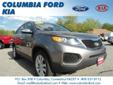 .
2011 Kia Sorento
$24556
Call (860) 724-4073
Columbia Ford Kia
(860) 724-4073
234 Route 6,
Columbia, CT 06237
4 Wheel Drive!!!4X4!!!4WD** Includes a CARFAX buyback guarantee. A winning value!! Real gas sipper!!! 24 MPG Hwy*** This terrific Kia is one of