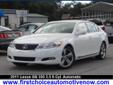 Â .
Â 
2011 Lexus GS 350
$38900
Call 850-232-7101
Auto Outlet of Pensacola
850-232-7101
810 Beverly Parkway,
Pensacola, FL 32505
Vehicle Price: 38900
Mileage: 40063
Engine: Gas V6 3.5L/210
Body Style: Sedan
Transmission: Automatic
Exterior Color: White