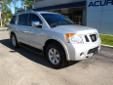 Â .
Â 
2011 NISSAN ARMADA 2WD 4dr SV
$30994
Call (877) 295-5622 ext. 119
Gatorland Acura Kia
(877) 295-5622 ext. 119
3435 N Main St.,
Gainesville, FL 32609
2011 Nissan Armada 2WD SV
1 Owner
Clean Car Fax
Incredible Condition!!
Options
1st row LCD monitors: