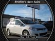 Price: $11800
Make: Nissan
Model: Versa
Color: White
Year: 2011
Mileage: 37275
Please visit our website at www.brothersautosalesinc.com to view more pictures and a video of this vehicle. Prices at the dealership may be more than the advertised price. Be