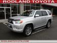 .
2011 Toyota 4Runner Limited 4x4
$39386
Call 425-344-3297
Rodland Toyota
425-344-3297
7125 Evergreen Way,
Everett, WA 98203
LOADED with LUXURY the LIMITED EDITION with The 2011 Toyota 4Runner is powered exclusively by a 4.0-liter V6 that generates 270