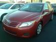 2011 TOYOTA CAMRY LE SEDAN 4D
$16,999
Phone:
Toll-Free Phone: 8773510745
Year
2011
Interior
Make
TOYOTA
Mileage
35091 
Model
CAMRY LE SEDAN 4D
Engine
Color
RED
VIN
4T1BF3EK3BU183162
Stock
Warranty
Unspecified
Description
Traction Control,Stability