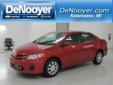 Â .
Â 
2011 Toyota Corolla LE
$13332
Call (269) 628-8692 ext. 37
Denooyer Chevrolet
(269) 628-8692 ext. 37
5800 Stadium Drive ,
Kalamazoo, MI 49009
-Priced Below The Market Average- MP3 CD Player__ and Cruise Control -Carfax One Owner- This Barcelona Red