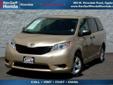 Price: $20880
Make: Toyota
Model: Sienna
Color: Beige
Year: 2011
Mileage: 32158
3.5L V6 SMPI DOHC, ABS brakes, Alloy wheels, Electronic Stability Control, Front dual zone A/C, Heated door mirrors, Low tire pressure warning, Remote keyless entry, and