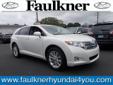 Â .
Â 
2011 Toyota Venza
$23800
Call (717) 303-3194
Faulkner Hyundai
(717) 303-3194
2060 Paxton Street,
Harrisburg, PA 17111
PRICE DROP FROM $27,955, PRICED TO MOVE $3,800 below NADA Retail! Spotless, CARFAX 1-Owner, LOW MILES - 19,820! Bluetooth, iPod/MP3