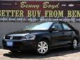 Â .
Â 
2011 Volkswagen Jetta Sedan
$17844
Call (855) 613-1115 ext. 252
Benny Boyd Lubbock Used
(855) 613-1115 ext. 252
5721-Frankford Ave,
Lubbock, Tx 79424
This Jetta Sedan is a 1 Owner w/a clean CarFax history report. Non-Smoker. LOW MILES! Just 31072.