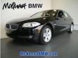 McKenna BMW
2012 BMW 5 Series 4dr Sdn 528i RWD
( Inquire about this Sensational vehicle )
Price: $ 46,995
Click here for finance approval 
800-614-8058
Color::Â JET BLACK
Transmission::Â Automatic
Engine::Â 122L 4 Cyl.
Mileage::Â 3625
Interior::Â BLACK