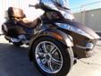 .
2012 Can-Am Spyder Roadster RT-Limited
$22979
Call (520) 300-9869 ext. 3017
RideNow Powersports Tucson
(520) 300-9869 ext. 3017
7501 E 22nd St.,
Tucson, AZ 85710
Gorgeous Bronze RT. Shown with trailer option (not incl.) The Spyder RT Limited package