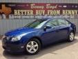 .
2012 Chevrolet Cruze
$15980
Call (512) 948-3430 ext. 208
Benny Boyd CDJ
(512) 948-3430 ext. 208
601 North Key Ave,
Lampasas, TX 76550
This 2012 Chevrolet Cruze LT is a 1 Owner with a Clean CarFax History report. Premium Sound with iPod/Aux Connections.