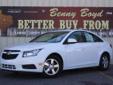 Â .
Â 
2012 Chevrolet Cruze LT w/1FL
$16985
Call (806) 853-9631 ext. 63
Benny Boyd Lamesa
(806) 853-9631 ext. 63
1611 Lubbock Hwy,
Lamesa, TX 79331
This Cruze is a 1 Owner w/a clean CarFax history report. Non-Smoker. LOW MILES! Just 25987. Premium Sound.