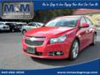 2012 Chevrolet Cruze LTZ - $14,500
More Details: http://www.autoshopper.com/used-cars/2012_Chevrolet_Cruze_LTZ_Liberty_NY-47975302.htm
Click Here for 15 more photos
Miles: 41587
Engine: 4 Cylinder
Stock #: SF406M
M&M Auto Group, Inc.
845-292-3500