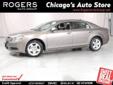 Rogers Auto Group
2720 S. Michigan Ave., Â  Chicago, IL, US -60616Â  -- 708-650-2600
2012 Chevrolet Malibu LS w/1LS
Price: $ 23,595
Click here for finance approval 
708-650-2600
Â 
Contact Information:
Â 
Vehicle Information:
Â 
Rogers Auto Group
Inquire about