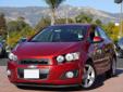 .
2012 Chevrolet Sonic
$15995
Call 805-698-8512
WOW!!! Look at that beautiful color. The LTZ Sonic comes loaded. Leather, heated seats, Bluetooth... it has everything you need. Plus you wil save tons of $$$ at the gas pump. Like new don't miss!!!
Vehicle