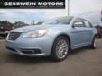 Price: $22651
Make: Chrysler
Model: 200
Color: Crystal Blue
Year: 2012
Mileage: 0
ATTENTION: If you currently in a lease of a non-Chrysler Group vehicle take an additional $1, 000 bonus rebate off YOUR PRICE!
Source: