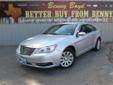 Â .
Â 
2012 Chrysler 200 LX
$18000
Call (512) 649-0129 ext. 138
Benny Boyd Lampasas
(512) 649-0129 ext. 138
601 N Key Ave,
Lampasas, TX 76550
This 200 is a 1 Owner in great condition. Premium Sound wAux/iPod inputs. Easy to use Steering Wheel Controls.