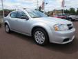 2012 Dodge Avenger SE - $11,373
$$ Priced Below the Market $$ Looks Fantastic! Carfax One Owner! 30.0 MPG! This near new Dodge Avenger SE has a great looking Bright Silver Metallic exterior and a Black interior! Our pricing is very competitive and our