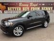 .
2012 Dodge Durango
$27980
Call (512) 948-3430 ext. 83
Benny Boyd CDJ
(512) 948-3430 ext. 83
601 North Key Ave,
Lampasas, TX 76550
This 1-Owner 2012 Dodge Durango SXT has a Clean CarFax History report and is in Great Condition. Premium Sound, Easy to use