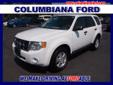 Â .
Â 
2012 Ford Escape XLT
$22988
Call (330) 400-3422 ext. 218
Columbiana Ford
(330) 400-3422 ext. 218
14851 South Ave,
Columbiana, OH 44408
CARFAX: 1-Owner, Buy Back Guarantee, Clean Title, No Accident. 2012 Ford Escape XLT. $1,500 below NADA Retail