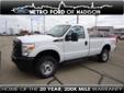 Metro Ford of Madison
5422 Wayne Terrace, Â  Madison , WI, US -53718Â  -- 877-312-7194
2012 Ford F-250 Super Duty XL
Price: $ 34,200
20 Year/200,000 Mile Limited Warranty 
877-312-7194
About Us:
Â 
Metro Ford Kia - Madison, WisconsinMetro Ford Kia welcomes