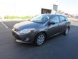 2012 Ford Focus - $10,495
ABS Brakes,Air Conditioning,AM/FM Radio,Automatic Headlights,CD Player,Child Safety Door Locks,Driver Airbag,Fog Lights,Front Air Dam,Front Side Airbag,Interval Wipers,Keyless Entry,Passenger Airbag,Power Adjustable Exterior