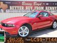 .
2012 Ford Mustang
$25988
Call (806) 686-0597 ext. 132
Benny Boyd Lamesa Chevy Cadillac
(806) 686-0597 ext. 132
2713 Lubbock Highway,
Lamesa, Tx 79331
This reliable Mustang seeks the right match** Dare to compare!!! Momentous offer!!! Priced below NADA