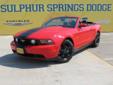 Â .
Â 
2012 Ford Mustang GT CONVERTIBLE
$29991
Call (903) 225-2865 ext. 265
Sulphur Springs Dodge
(903) 225-2865 ext. 265
1505 WIndustrial Blvd,
Sulphur Springs, TX 75482
THIS 2012 Mustang GT Convertible ONE OWNER 5.0L V8 Ti-VCT 32V, with a 6-Speed