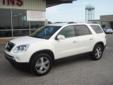 Â .
Â 
2012 GMC Acadia
$44775
Call (731) 503-4723 ext. 4582
Herman Jenkins
(731) 503-4723 ext. 4582
2030 W Reelfoot Ave,
Union City, TN 38261
Vehicle Price: 44775
Mileage: 12
Engine: Gas V6 3.6L/220
Body Style: Suv
Transmission: Automatic
Exterior Color:
