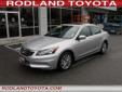 .
2012 Honda Accord I4 Auto EX-L
$23518
Call (425) 341-1789
Rodland Toyota
(425) 341-1789
7125 Evergreen Way,
Financing Options!, WA 98203
The Honda Accord is a GREAT VEHICLE FOR COMMUTERS. COMFORTABLE TO DRIVE, ROOMY INTERIOR! This is a ONE OWNER, LOCAL