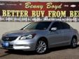 Â .
Â 
2012 Honda Accord Sdn
$28945
Call (855) 613-1115 ext. 286
Benny Boyd Lubbock Used
(855) 613-1115 ext. 286
5721-Frankford Ave,
Lubbock, Tx 79424
This Accord Sdn is a 1 Owner w/a clean vehicle history report. Non-Smoker. LOW MILES! Just 4386. Premium