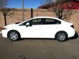 .
2012 Honda Civic Sdn
$18291
Call (505) 431-6637 ext. 65
Garcia Honda
(505) 431-6637 ext. 65
8301 Lomas Blvd NE,
Albuquerque, NM 87110
A Like New 4DR LX CIVIC with less than 100 miles and including the remainder of the factory Warranty 3 Year 36000 Mile